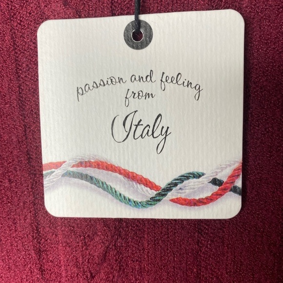 Womens Sweater Sz medium large burgundy made in Italy pullover crewneck cozycore - Picture 6 of 10